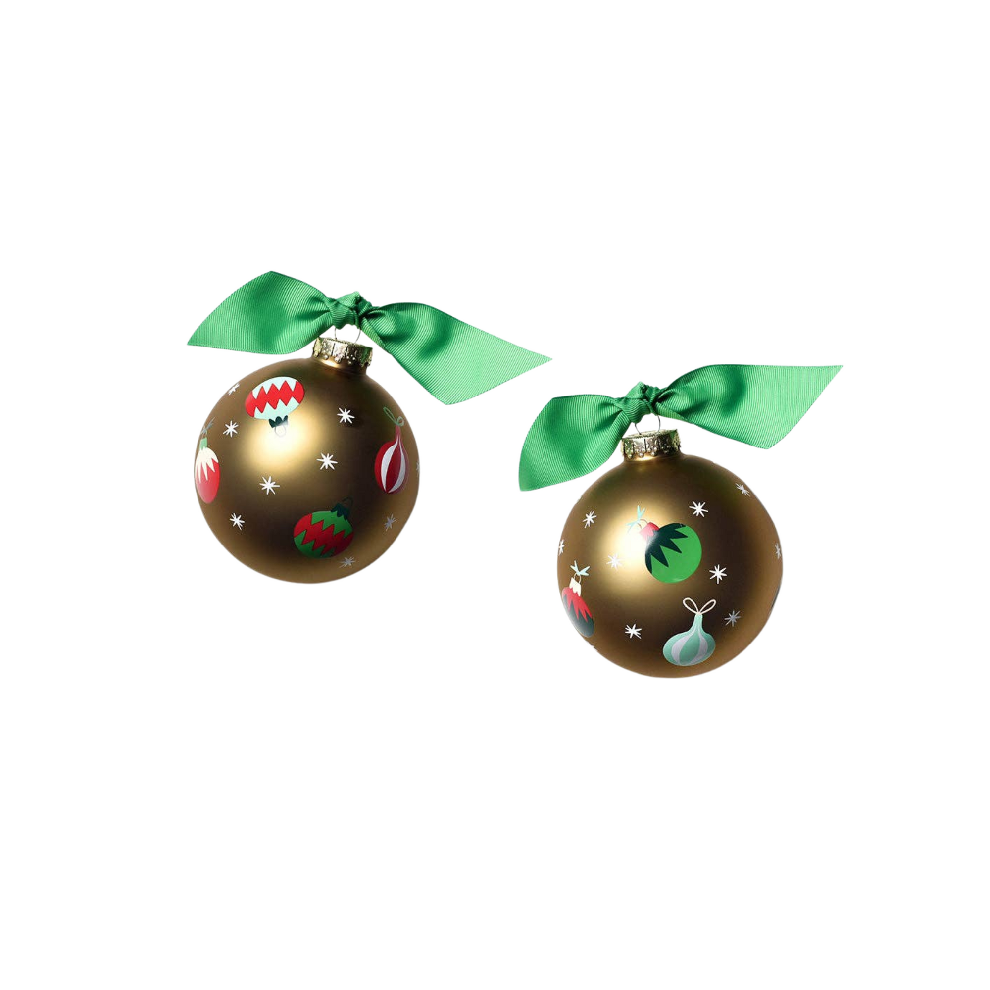 Gold Vintage Ornaments Glass Ornament