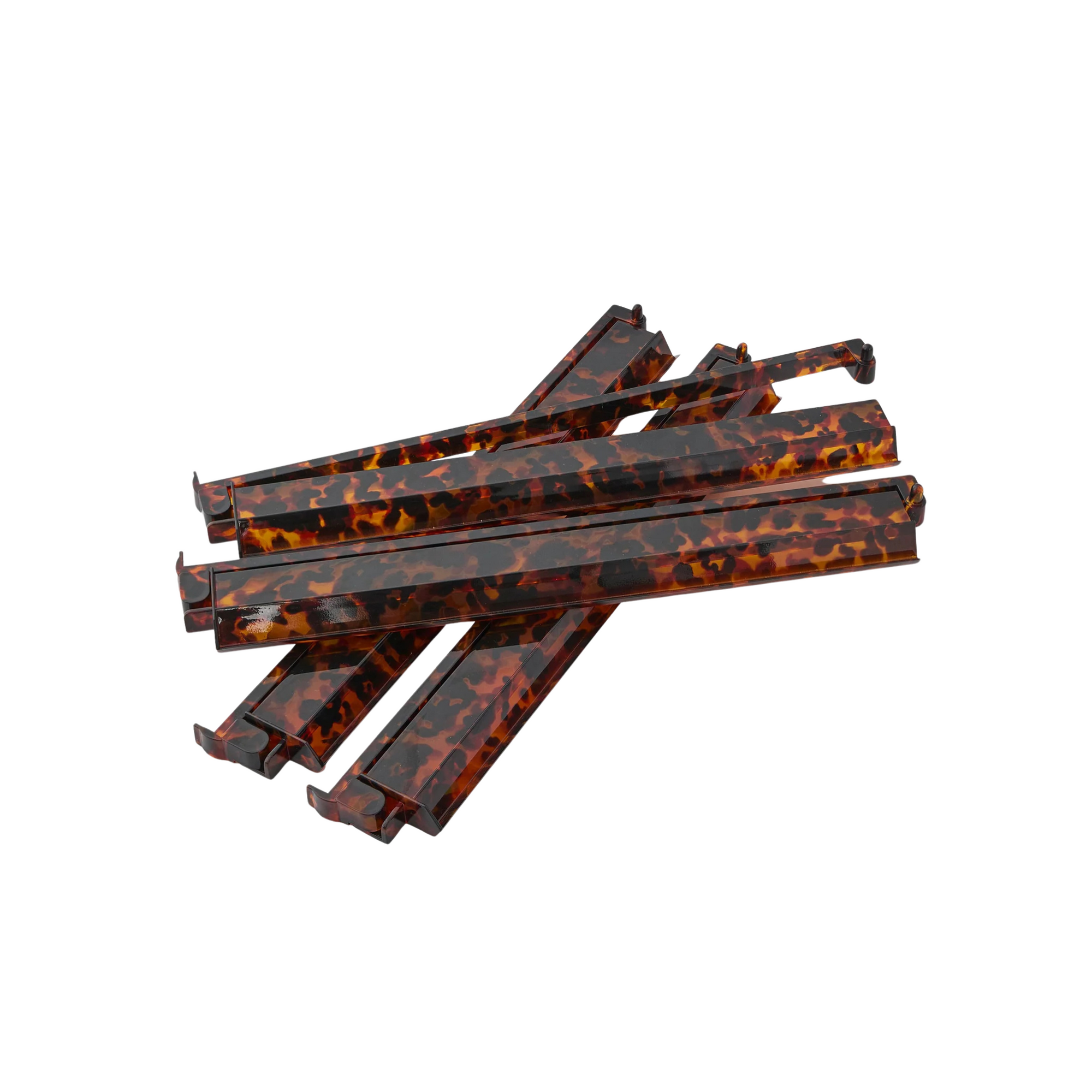 Tortoise Shell Acrylic Rack and Pusher Set