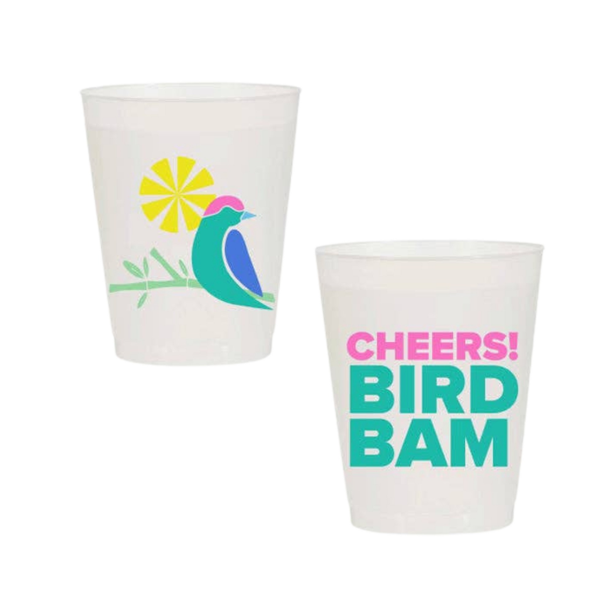 Cheers Bird Bam Shatterproof Frost Flex Cups
