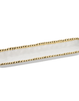 White and Gold Beaded Cracker Tray