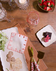 Pink Scalloped Cocktail Napkin