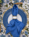 White and Gold Beaded Napkin Ring