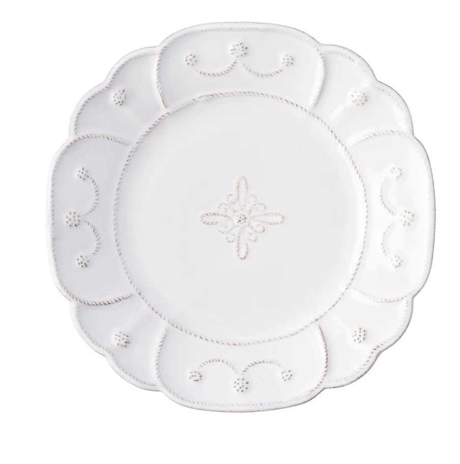 Jardins du Monde Whitewash Villandry Dessert/Salad Plate