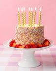 Gold Twirl Birthday Candles