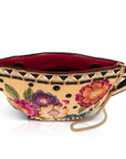 Tea Party beaded and embroidered crossbody bag