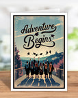 Adventure Begins Graduation Card