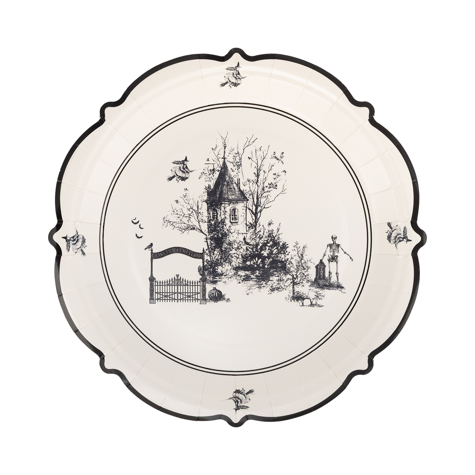 Halloween Scenes Plate Set
