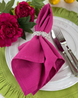 Washed Linen Napkin Set - New Color: Red