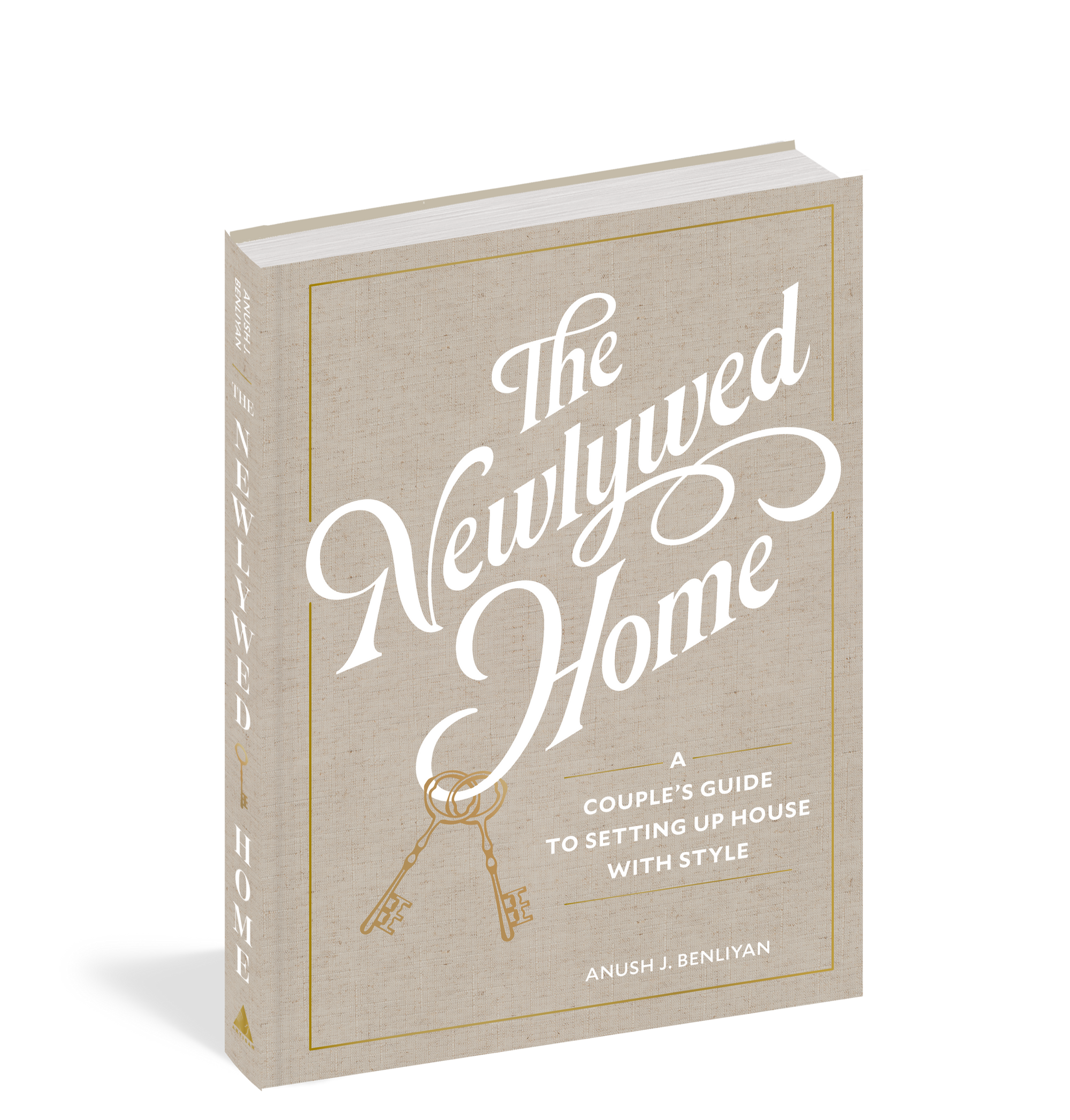 Book titled 'The Newlywed Home' on a white background