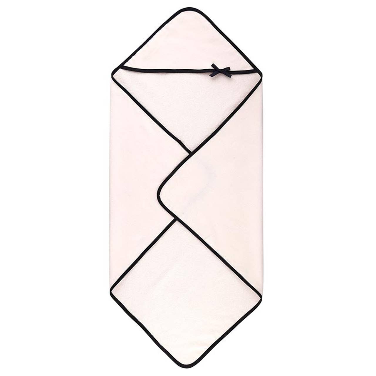 Blush Hooded Towel with Bow
