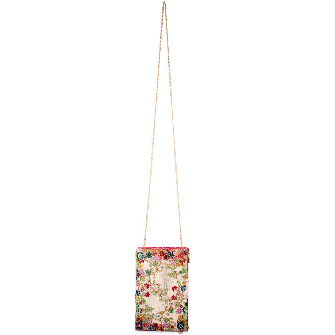 Meadow Floral Beaded Crossbody Phone Bag
