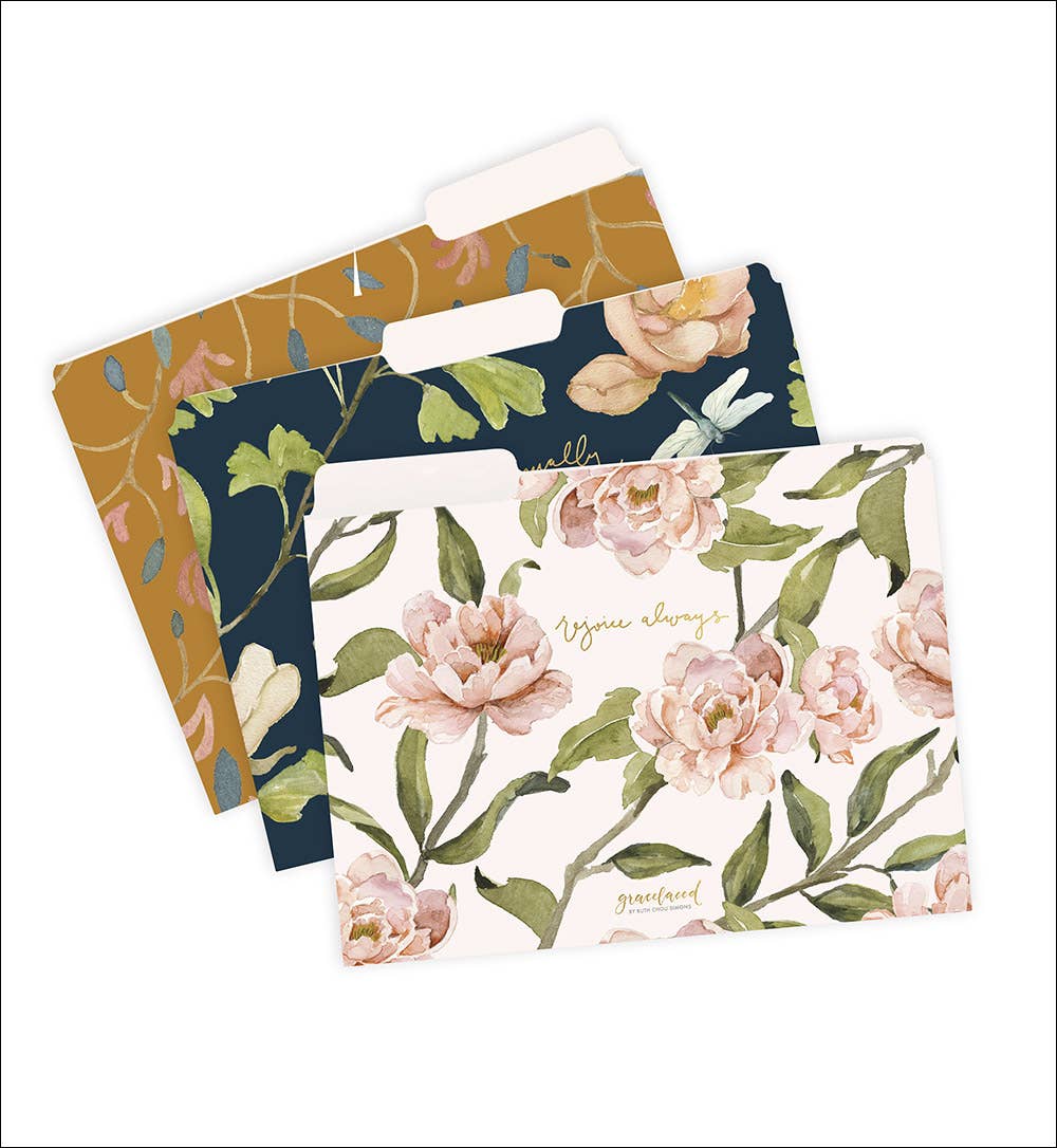 Rejoice Pray Give GraceLaced File Folders
