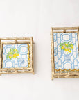 Gold Bamboo Guest Towel Tray