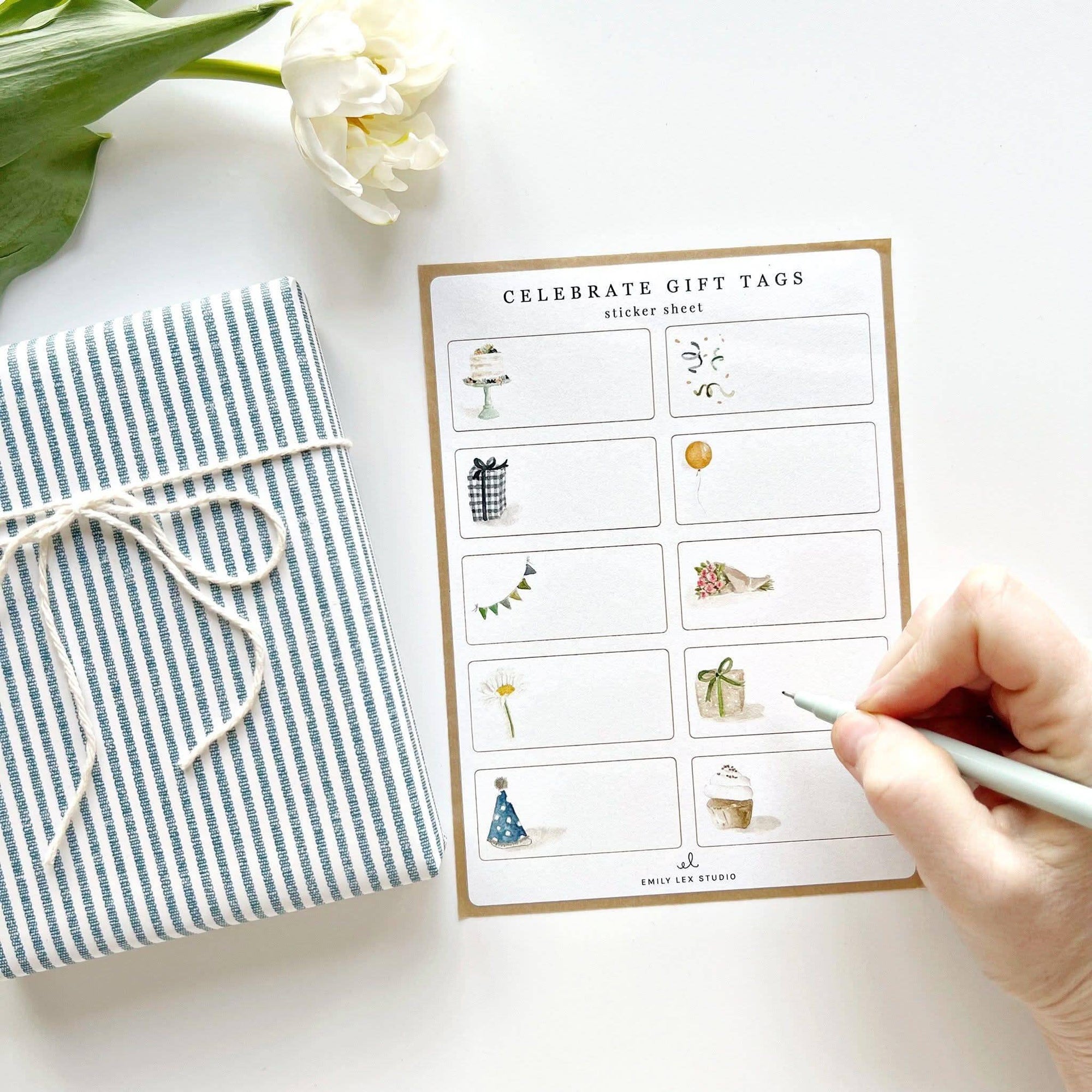 Celebrate Gift Label Sticker Sheets