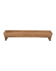 Wood Farmhouse Trough Storage Tray with Feet