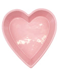 Heart Shaped Tidbit Dish   Pink   8x7x2.25