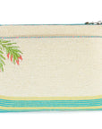 Palm Paradise Beaded Cocktail Crossbody Handbag