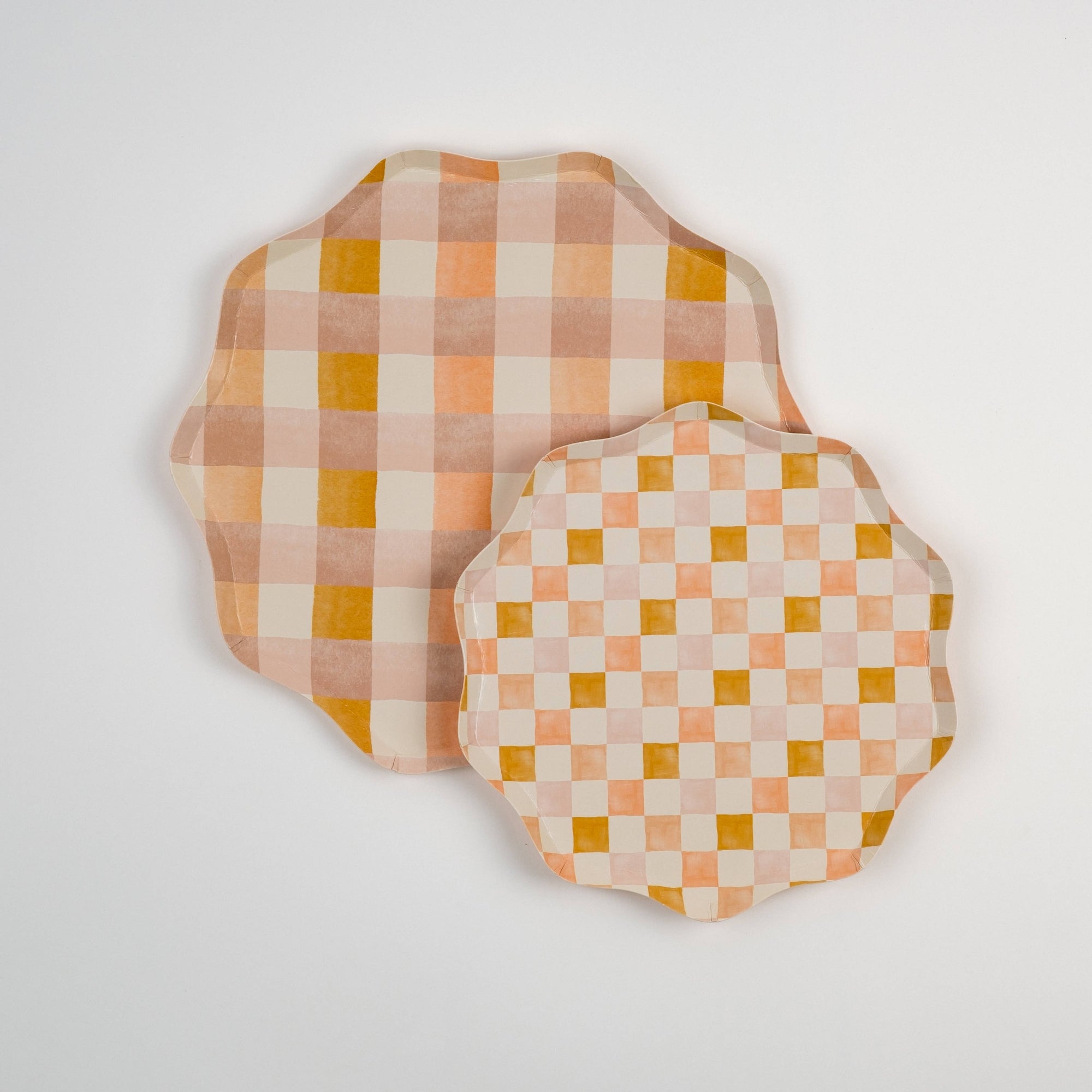 Harmony Plaid Dessert Paper Plates