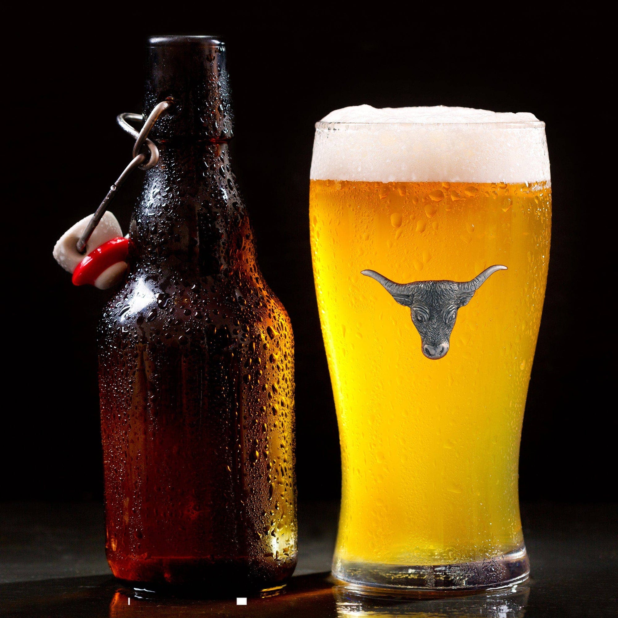 Longhorn Beer Glass