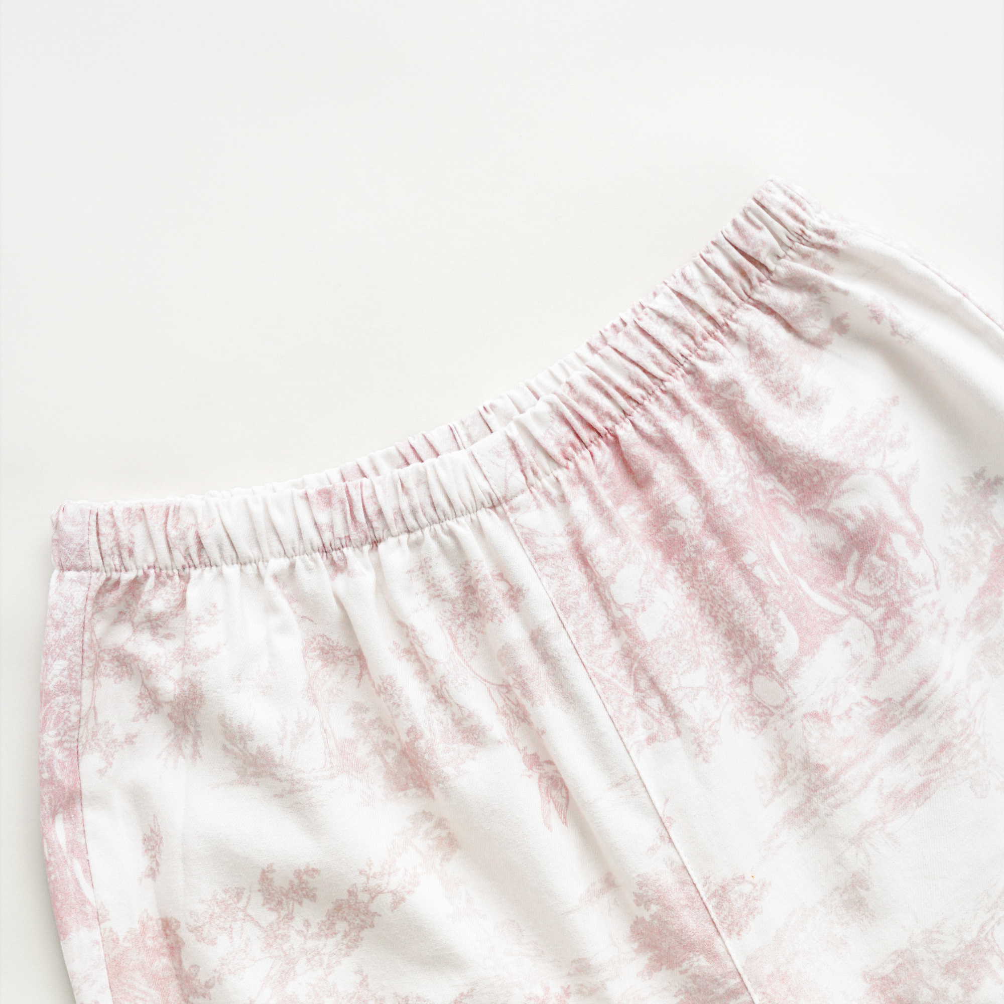 Soft Pink Toile Print Loungewear – Fall &amp; Winter Cozy : L