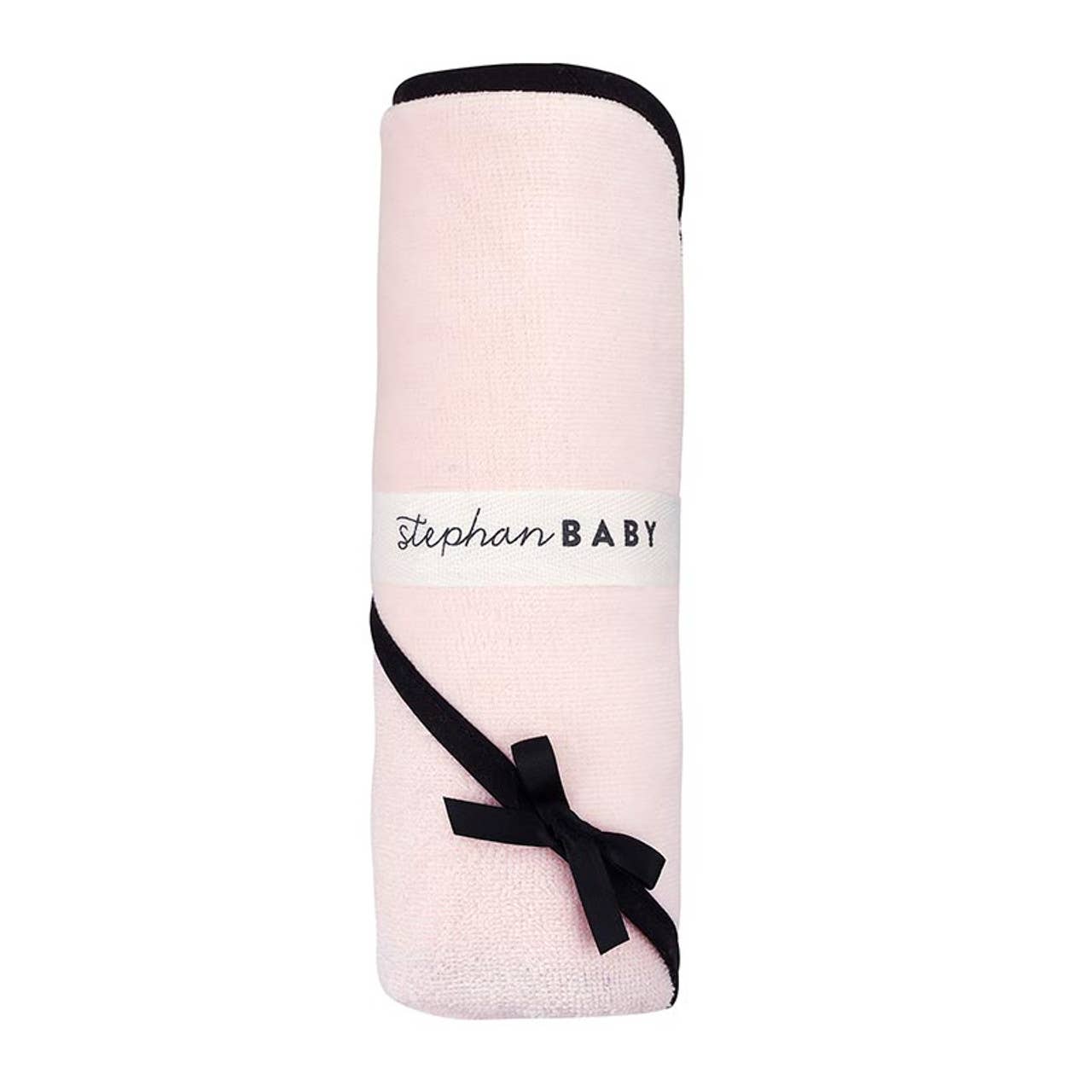 Blush Hooded Towel with Bow