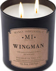 Manly Indulgence Classic+ Wingman, 2 Wick, 16.5 oz: Wingman / Classic+ Collection