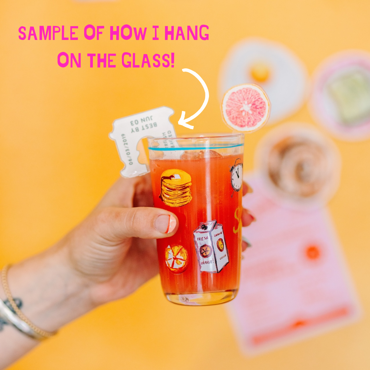 Classic Mahjong Acrylic Drink Cup Hangers