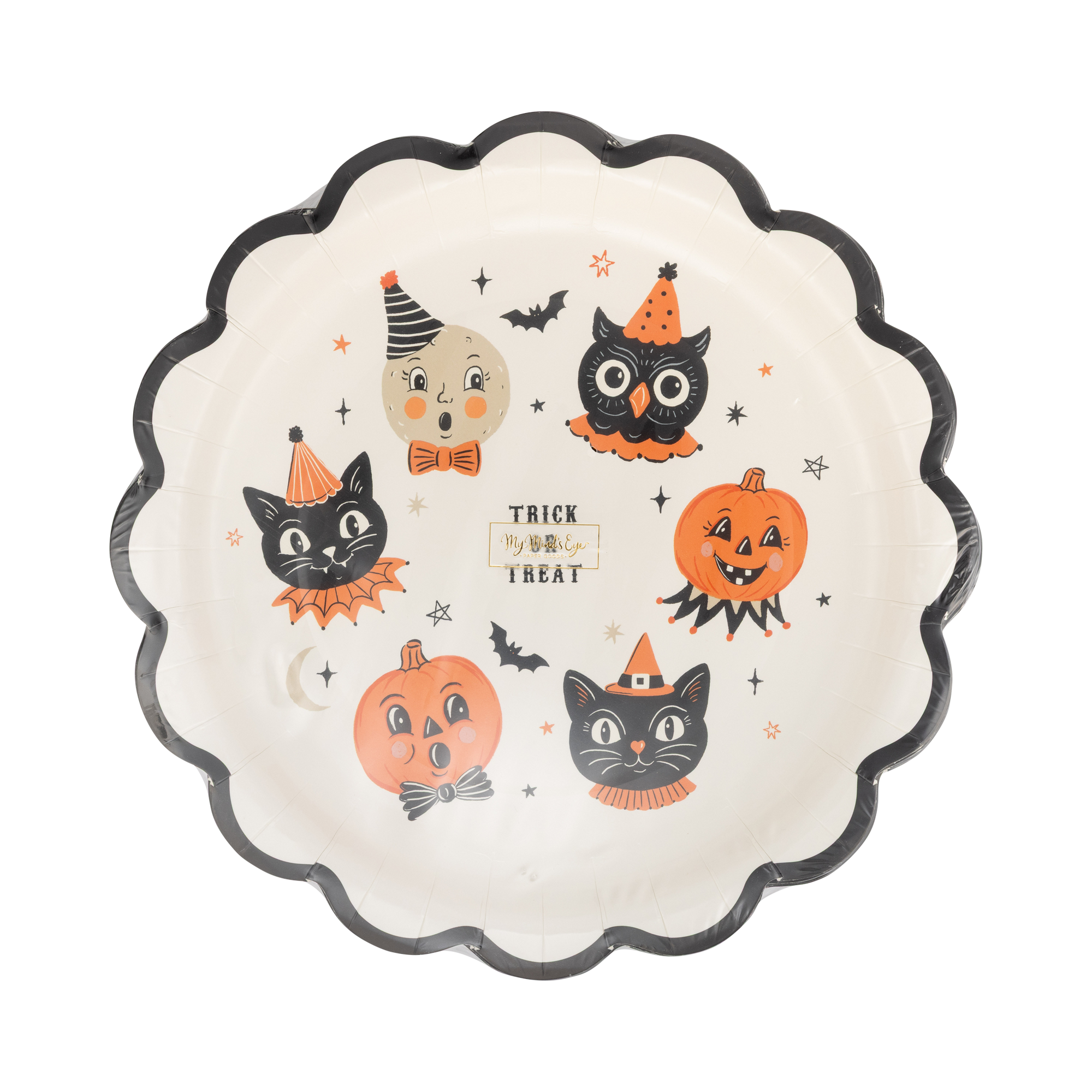 Vintage Halloween Characters Plate