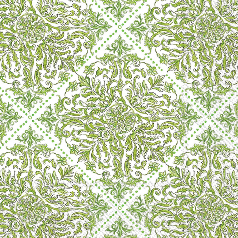 Boston International Topiary Pattern Cocktail Napkin