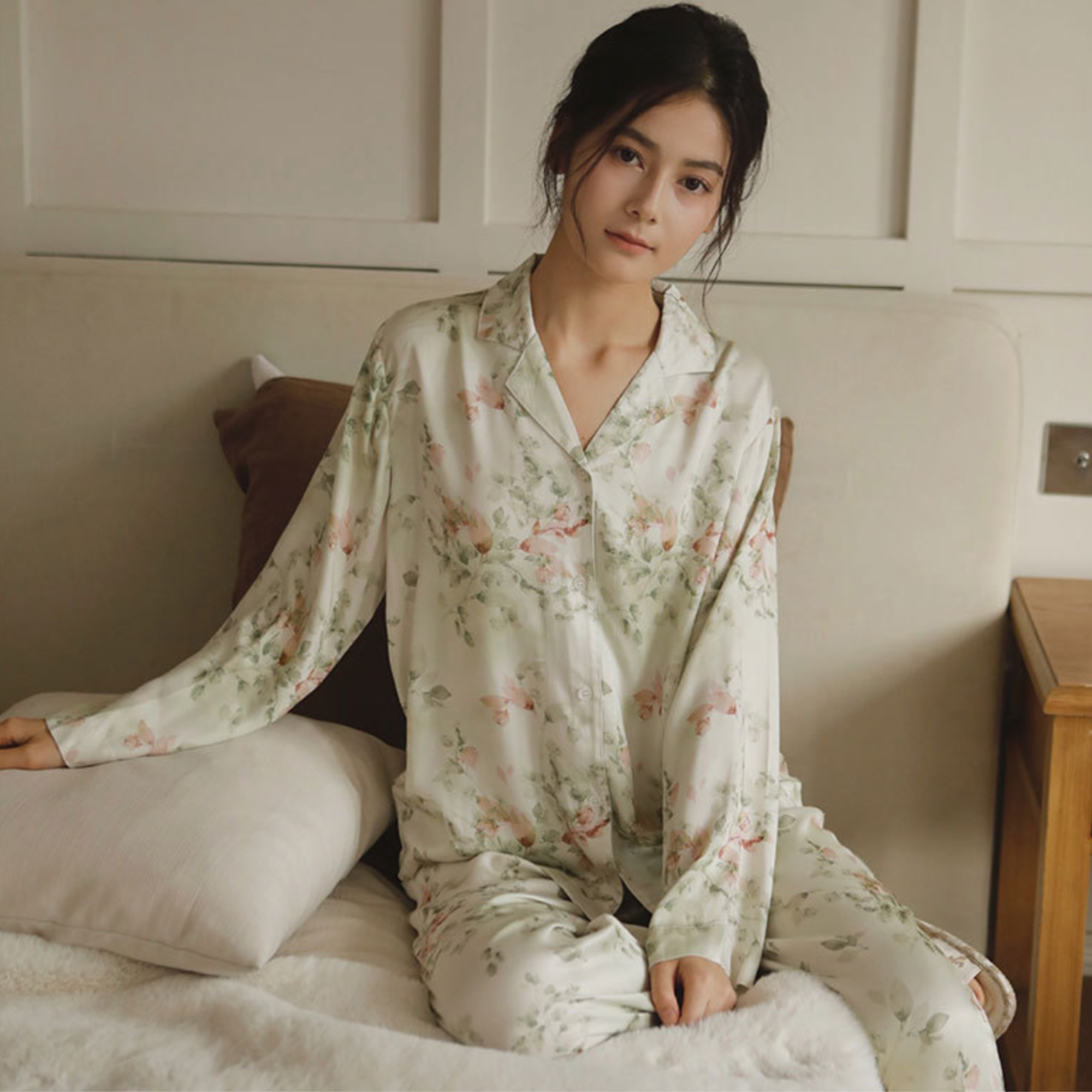 Floral Long Sleeve Pajama Set