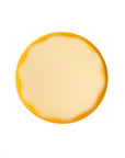 Yellow Color Block Dinner Paper Plates