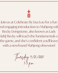 Afternoon Beginner Mahjong | September 25