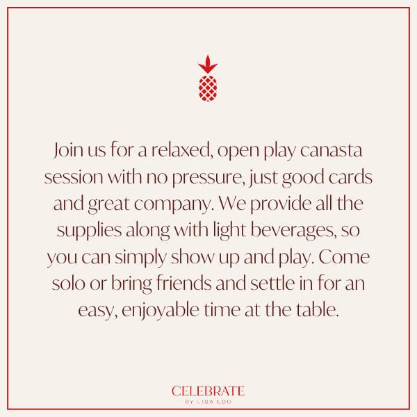 Open Play Canasta | September 29