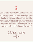 Evening Beginner Mahjong | October 15