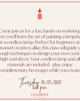 Cordless Lamp Painting Party | October 23