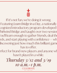 Beginner Mini Bridge | March 12 and 19
