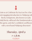 Afternoon Beginner Mahjong | April 9