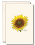 Sunflower Notecards with Matching Envelopes - Set of 8
