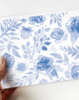 Blue Floral Watercolor Notecards