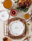 Pumpkin Line Art Paper Plates