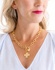Cross Toggle Necklace