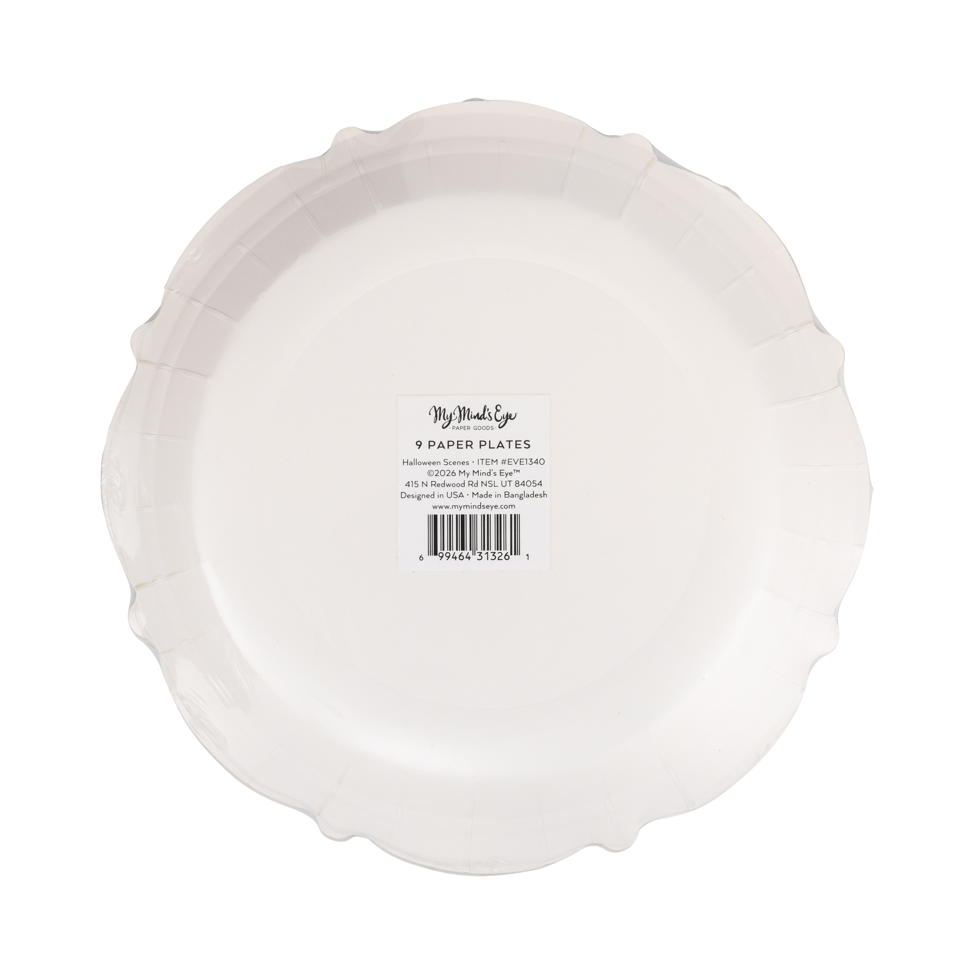 Halloween Scenes Plate Set