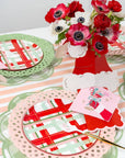 Sage Basketweave Dinner Paper Plates