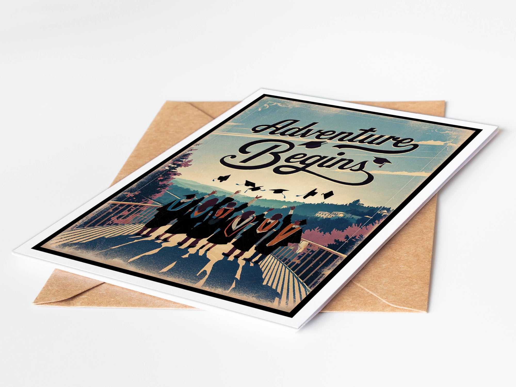 Adventure Begins Graduation Card