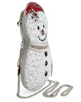 Ice Breaker Beaded Snowman Crossbody Handbag