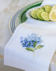 Hydrangea Towel - New: White (Blue)