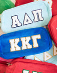 Chenille Sorority Cosmetic Bag