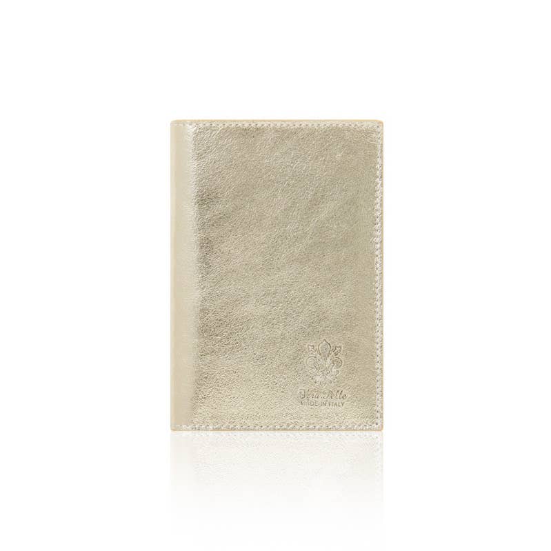 Italian Handmade Leather Passport and Card Holde, Red Plum