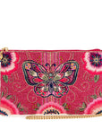 Social Butterfly Beaded Butterfly Mini Crossbody Handbag