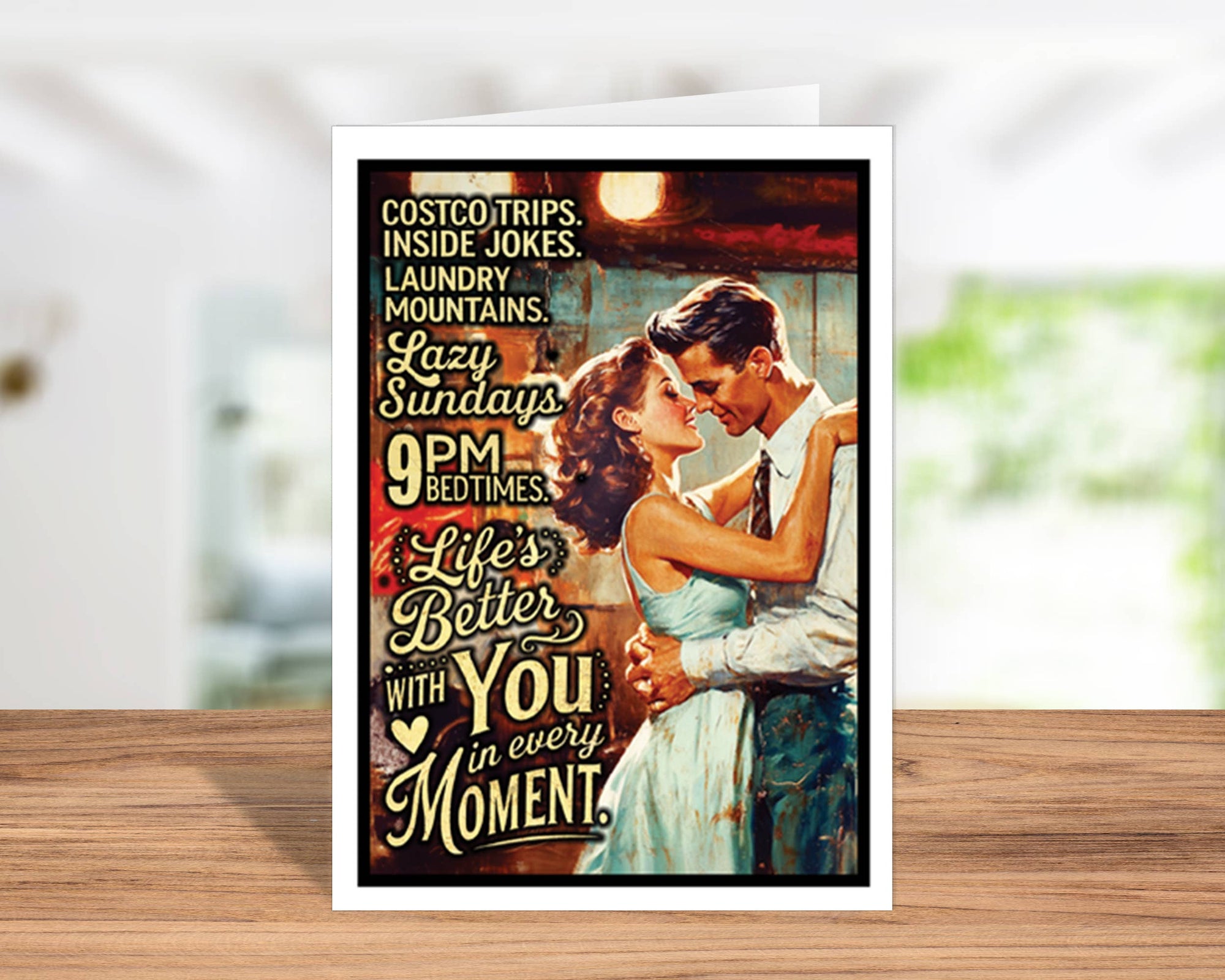 Cute Funny Handmade Vintage Valentine Cards for Her, Him